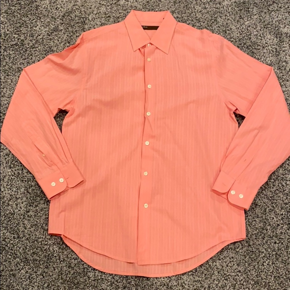 Perry Ellis salmon button down